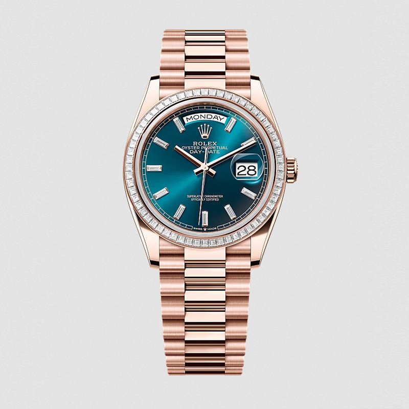 High imitation Rolex Day-Date 36 m128395tbr-0032 wristwatch